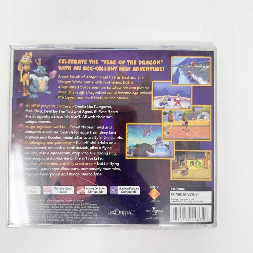 Spyro Year of the Dragon Sony PlayStation PS1 Greatest Hits SCUS-94467 Complete